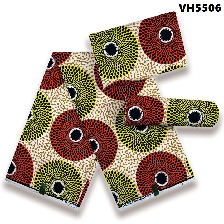 Hollandaise Vlisco. African Ankara Fabric, 100% cotton Fabric , 6 yards Ankara wax, Ankara Fabric, Great Quality Ankara Fabric, Guaranteed printed Wax.