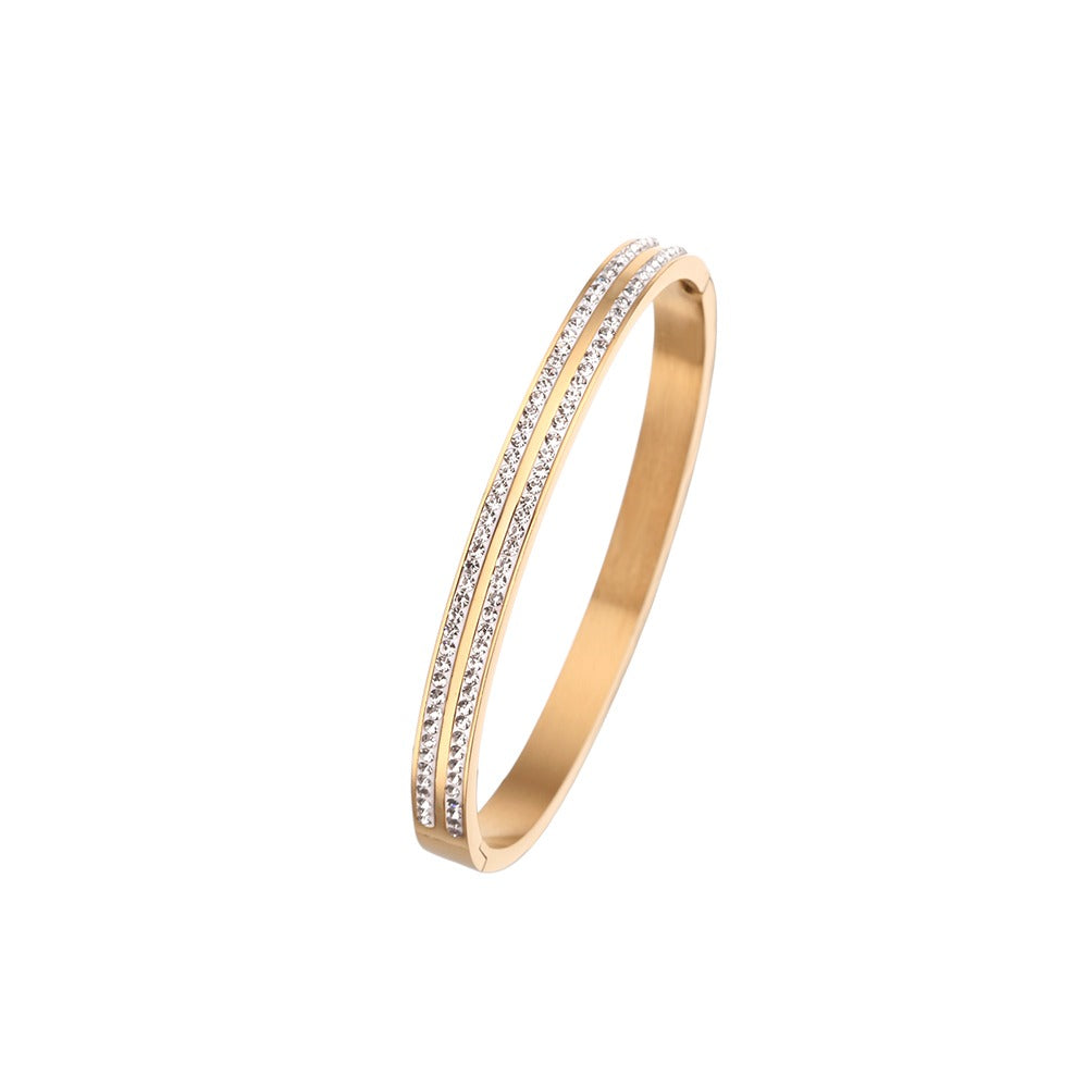 Bangle with zirconstones