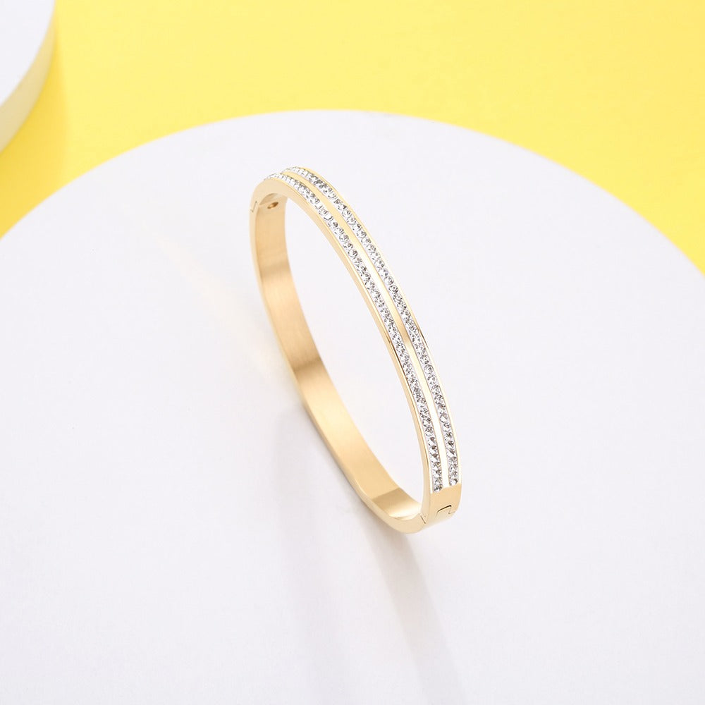 Bangle with zirconstones