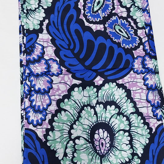 Hollandaise Vlisco. African Ankara Fabric, 100% cotton Fabric , 6 yards Ankara wax, Ankara Fabric, Great Quality Ankara Fabric, Guaranteed printed Wax.