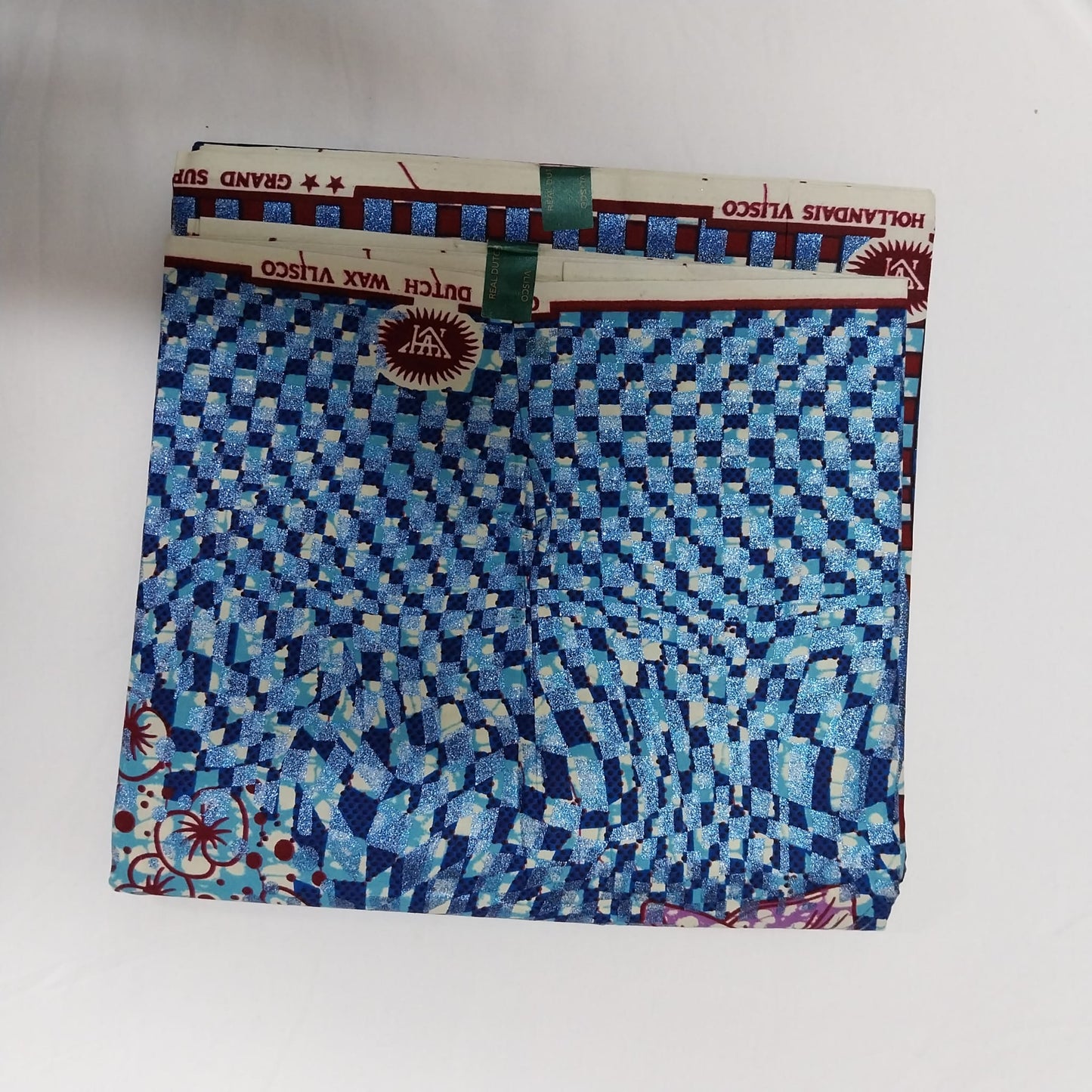 Hollandaise Vlisco. African Ankara Fabric, 100% cotton Fabric , 6 yards Ankara wax, Ankara Fabric, Great Quality Ankara Fabric, Guaranteed printed Wax.