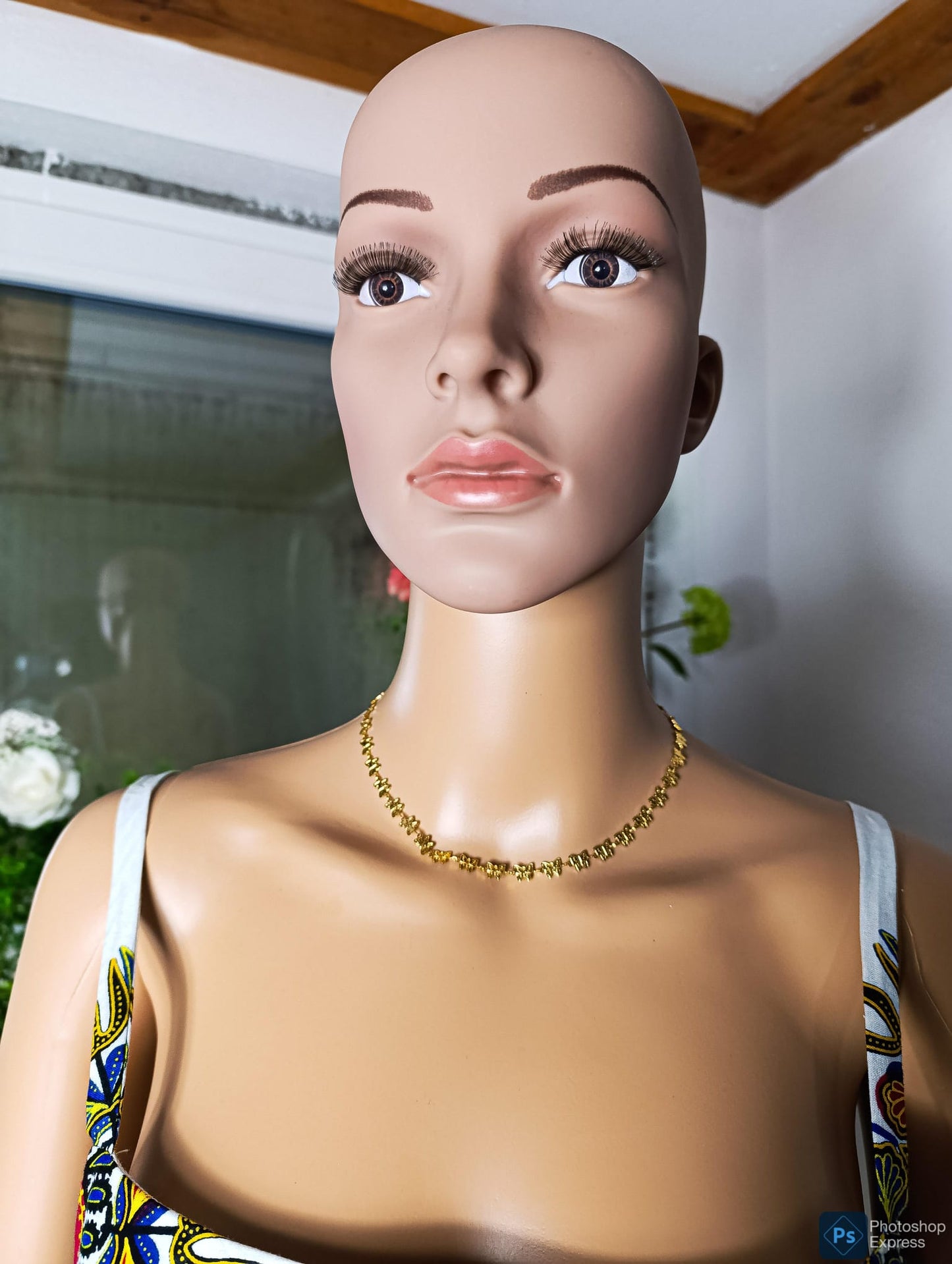 Necklace, Gold necklace, waterproof necklace,  butterfly necklace, Stainless Steel, 18k gold, gift for her, gifts, neck chain, chain