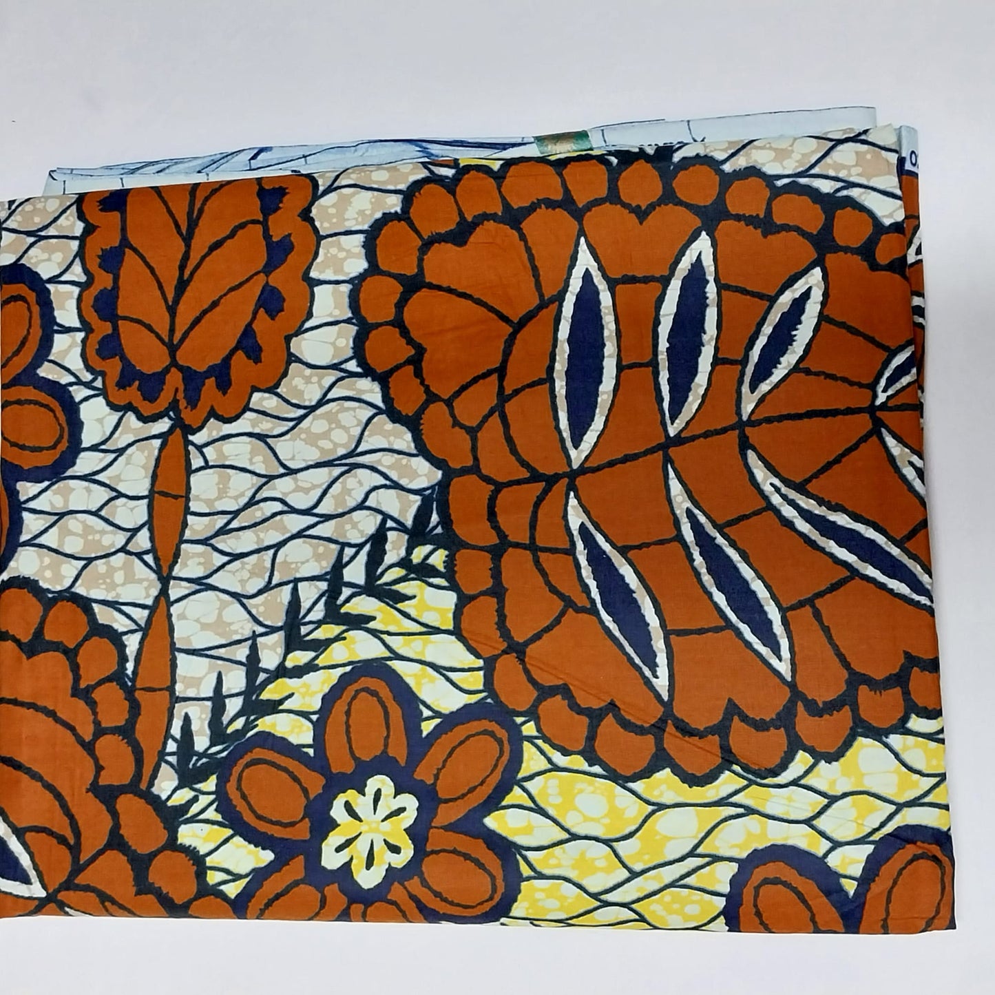 Hollandaise Vlisco. African Ankara Fabric, 100% cotton Fabric , 6 yards Ankara wax, Ankara Fabric, Great Quality Ankara Fabric, Guaranteed printed Wax.