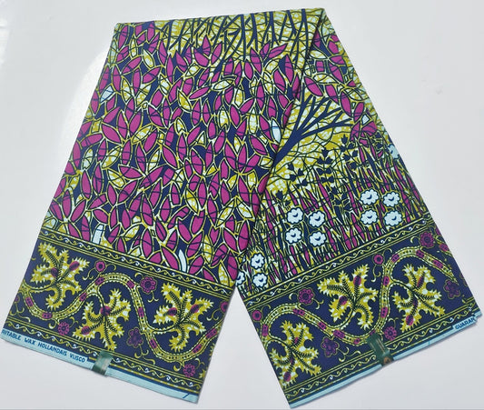 Hollandaise Vlisco. African Ankara Fabric, 100% cotton Fabric , 6 yards Ankara wax, Ankara Fabric, Great Quality Ankara Fabric, Guaranteed printed Wax.