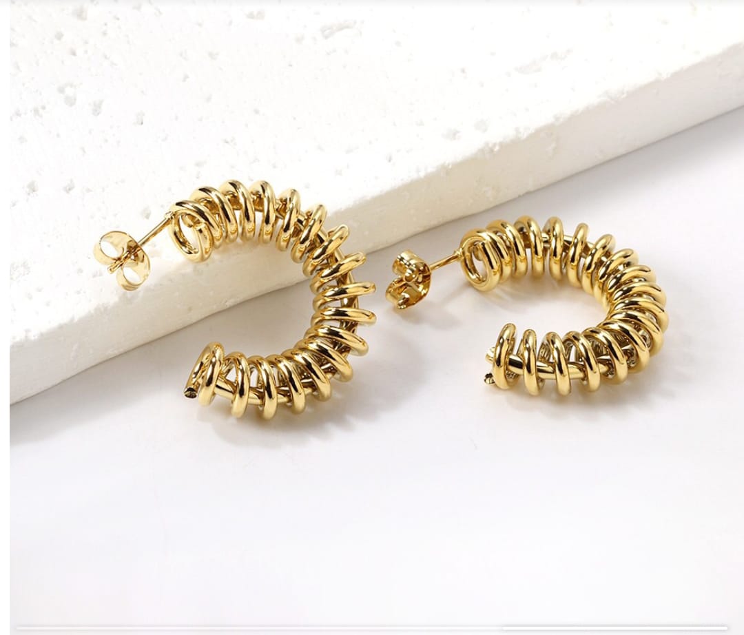 Waterproof, half hoop, Gold Plated, Earrings, Hypoallergenic, Non-Tarnish, Jewelry, gifts for her, minimalist, Gifts, personalised gifts,