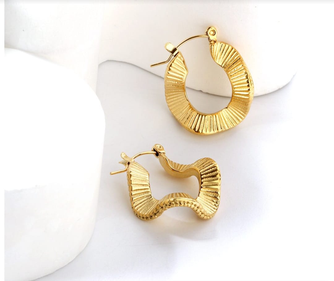 Waterproof, hoop earring, Gold Plated, Earrings, Hypoallergenic, Non-Tarnish, Jewelry, gifts for her, minimalist, Gifts, personalised gifts,