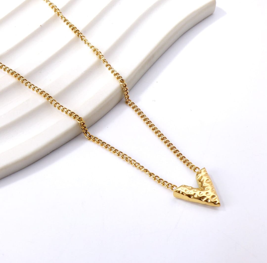 Necklace, Gold necklace, waterproof V-shaped necklace, stainless steel, 18k gold, gift for her, gifts, neck chain, chain, Nickel Free