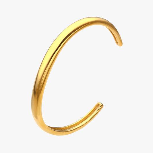 Half cuff plain bangle Unisex