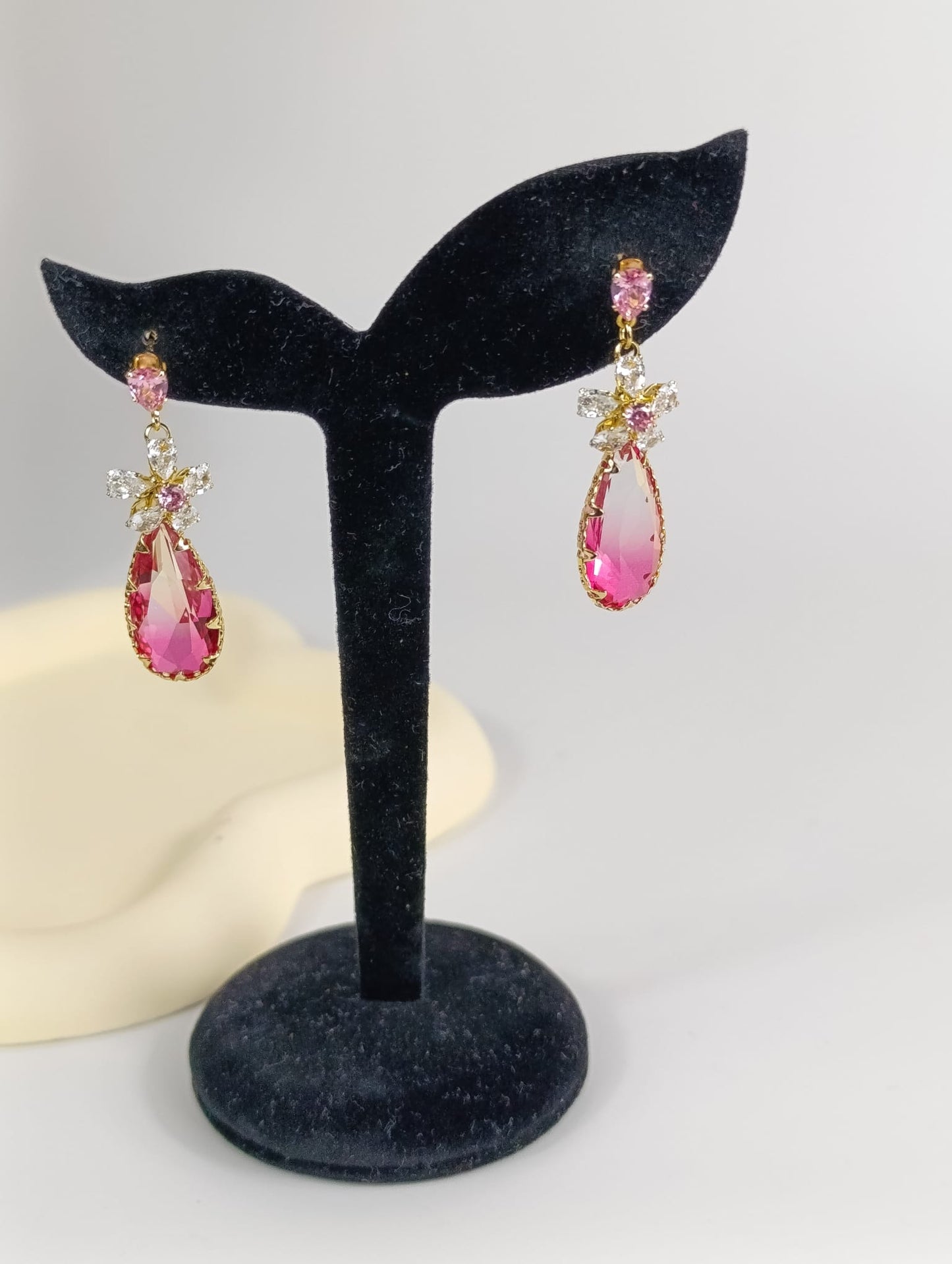 Dangle Earring, pink luxury, blue luxury, non-tarnish earrings, gifts for her, wedding, bridal earrings, 2024 bride, gifts, minimalist