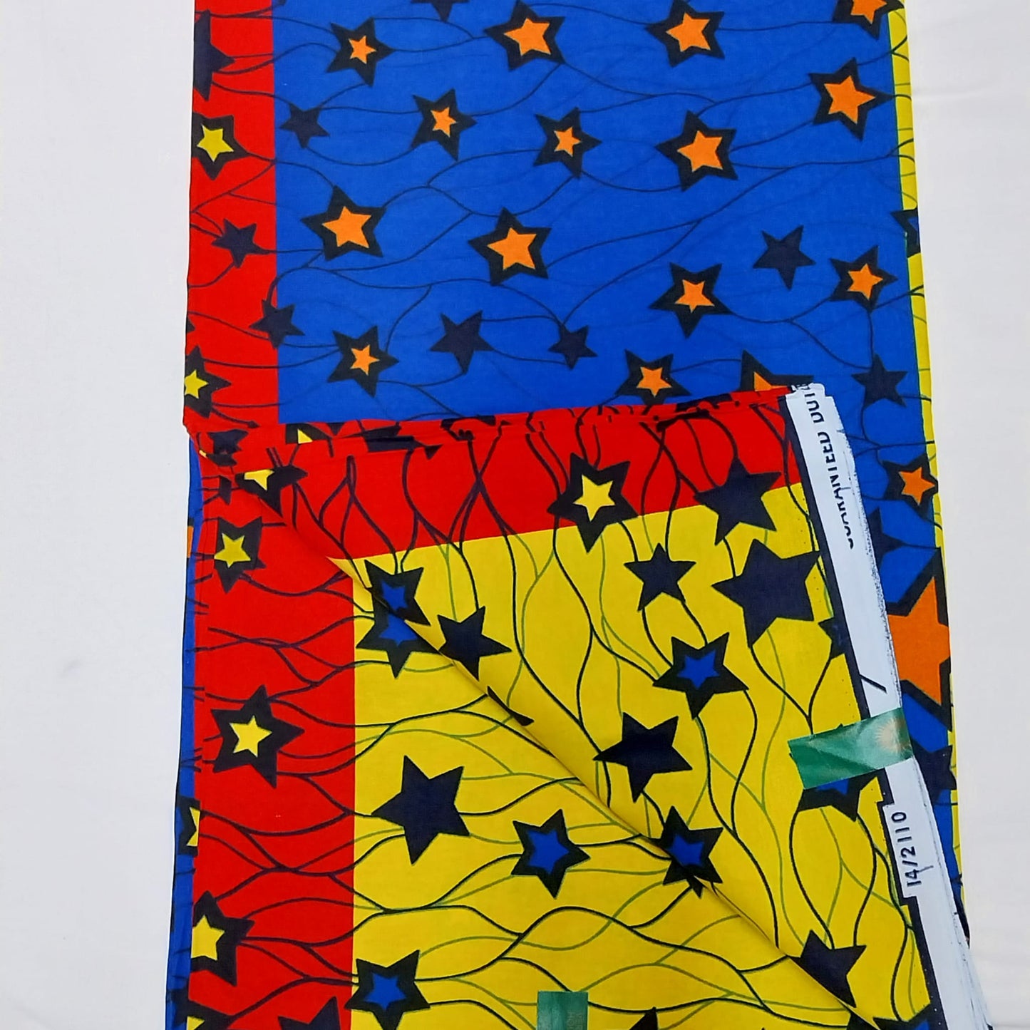 Hollandaise Vlisco. African Ankara Fabric, 100% cotton Fabric , 6 yards Ankara wax, Ankara Fabric, Great Quality Ankara Fabric, Guaranteed printed Wax.