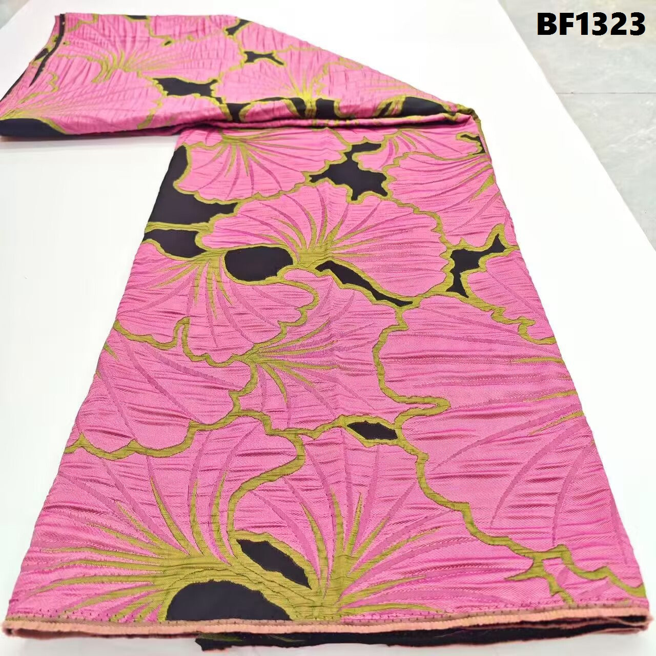 Brocade Fabric for sewing dresses, wedding dress, skirt and Blouse, also for sewing Men wears. 5 yards.