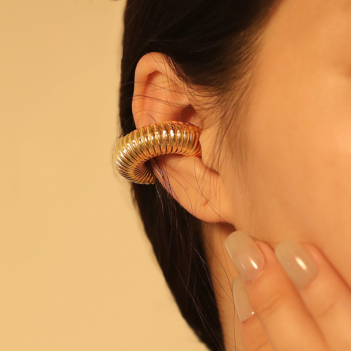 cuffs earrings with Designs with lines
