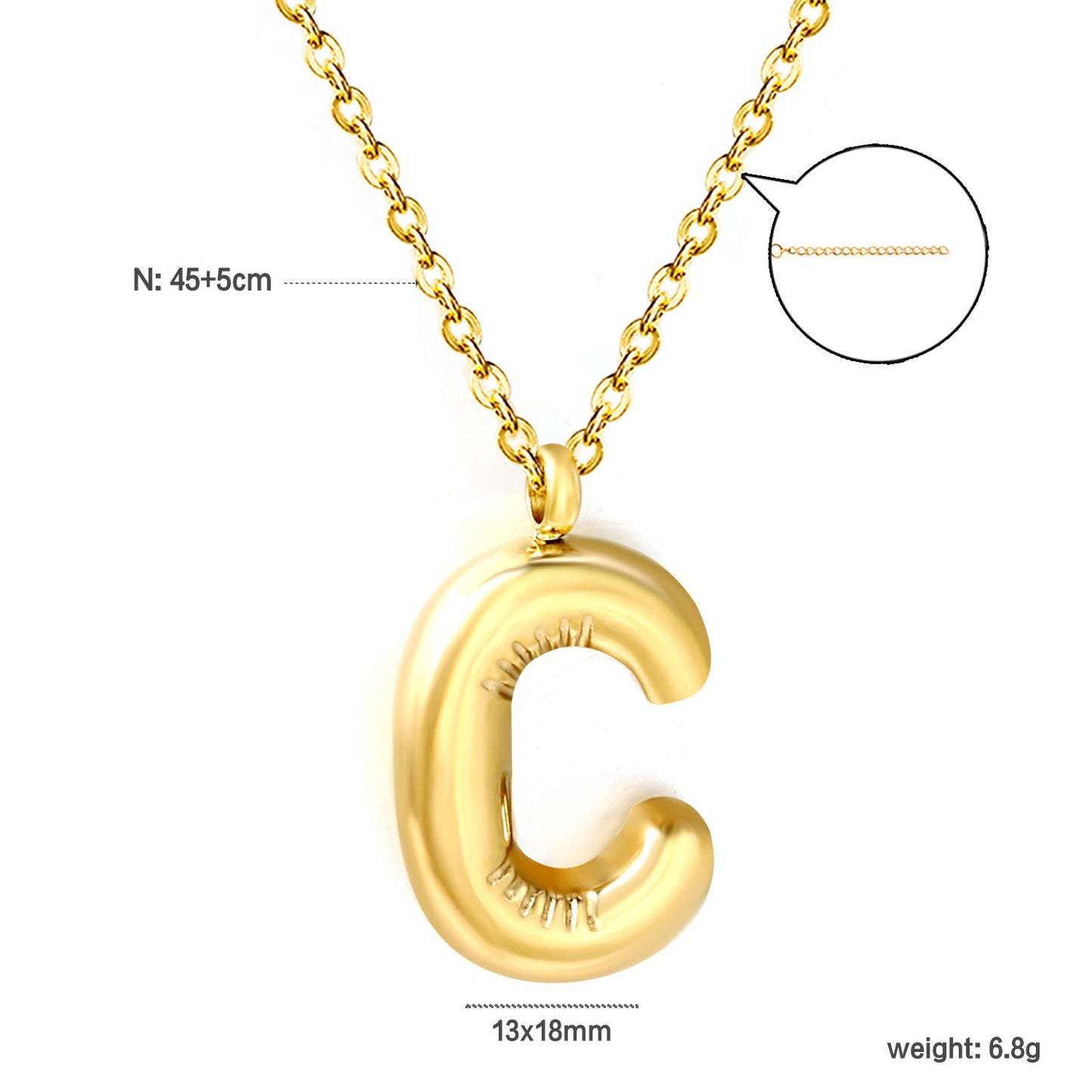 Name initials necklaces