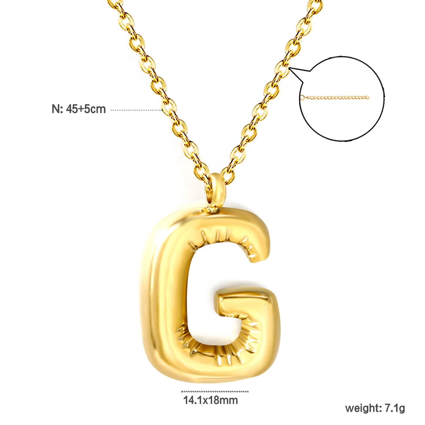 Name initials necklaces