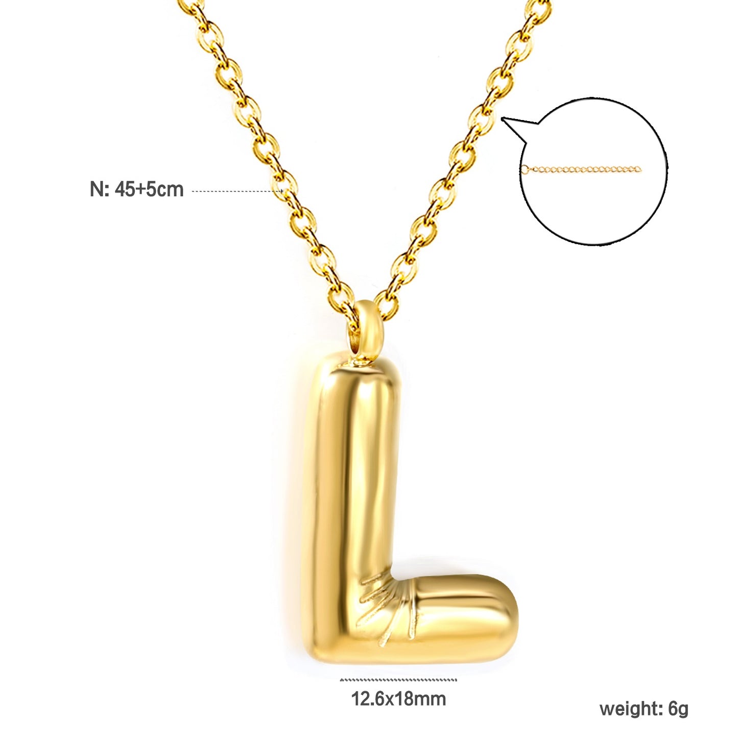 Name initials necklaces