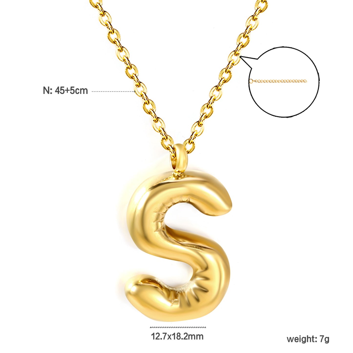 Name initials necklaces