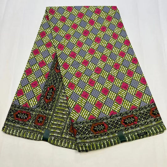 Hollandaise Vlisco. African Ankara Fabric, 100% cotton Fabric , 6 yards Ankara wax, Ankara Fabric, Great Quality Ankara Fabric, Guaranteed printed Wax.