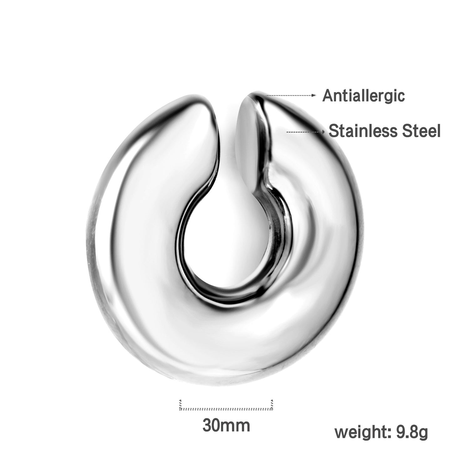 Plain cuff earrings
