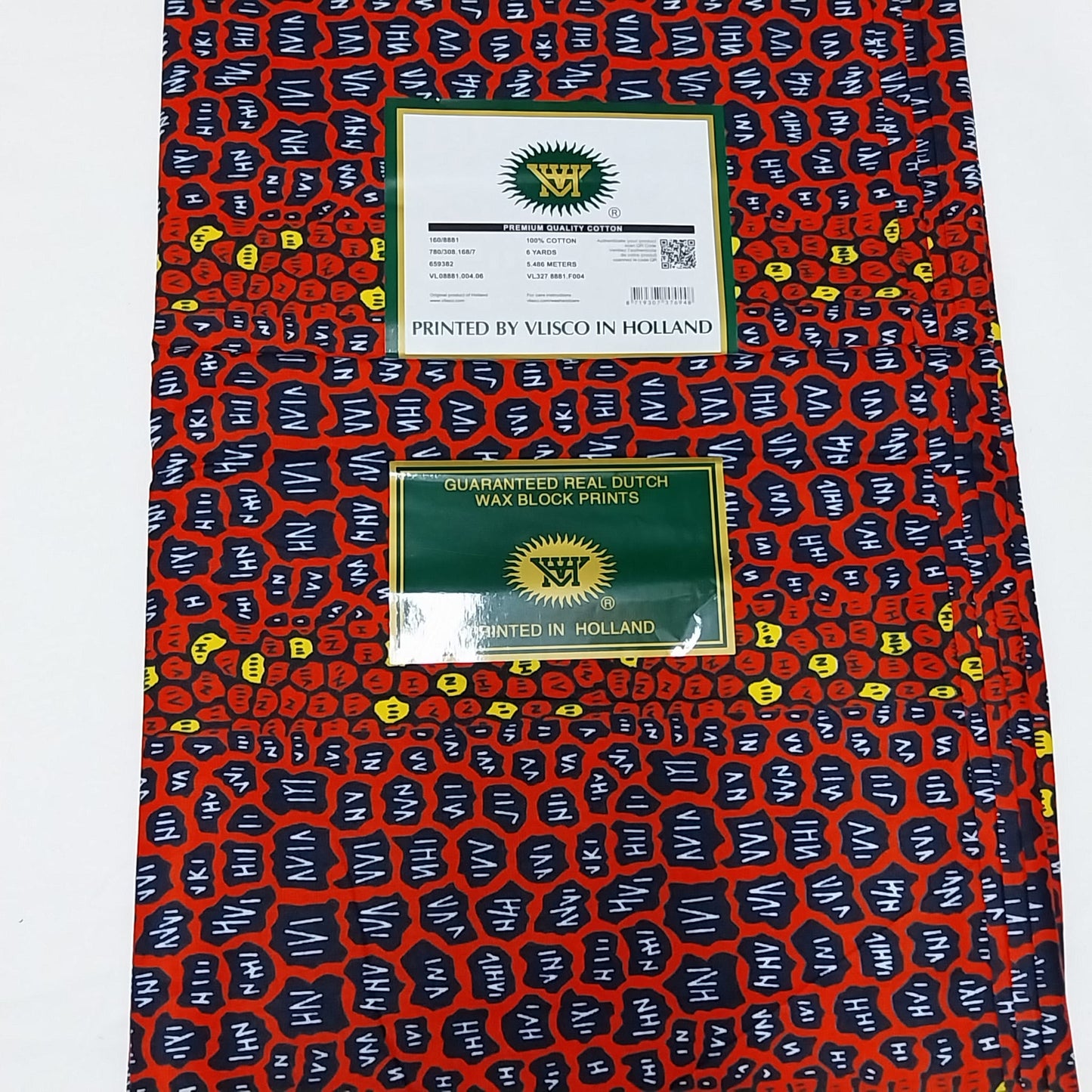 Hollandaise Vlisco. African Ankara Fabric, 100% cotton Fabric , 6 yards Ankara wax, Ankara Fabric, Great Quality Ankara Fabric, Guaranteed printed Wax.