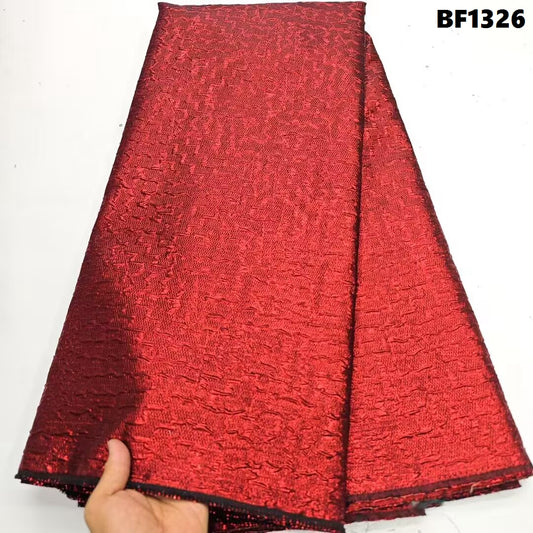 Brocade Fabric for sewing dresses, wedding dress, skirt and Blouse, also for sewing Men wears. 5 yards.