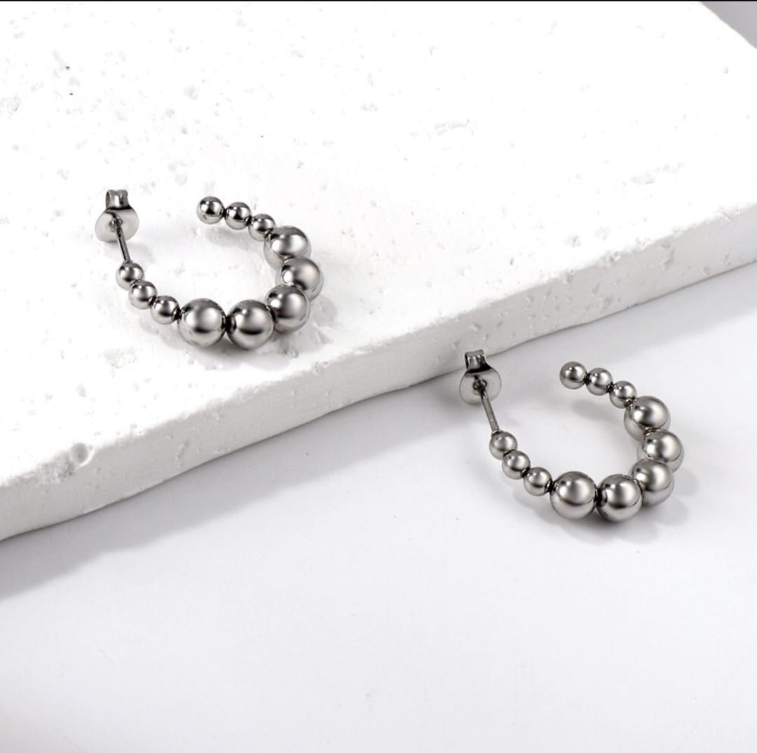 Waterproof earrings, half hoop, Gold Plated, Earrings, Hypoallergenic, Non-Tarnish, Jewelry, gifts for her, minimalist, Gifts,