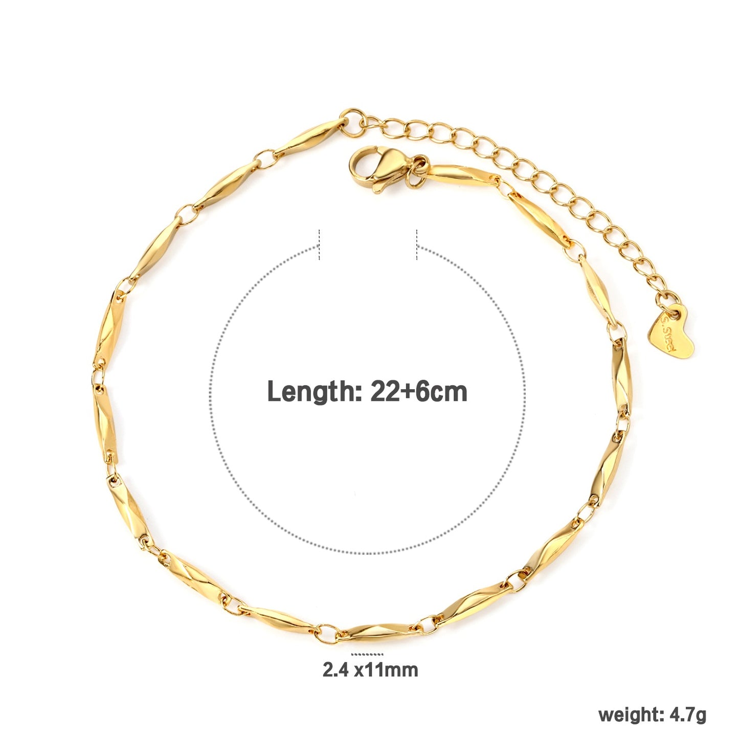 Single chain anklet