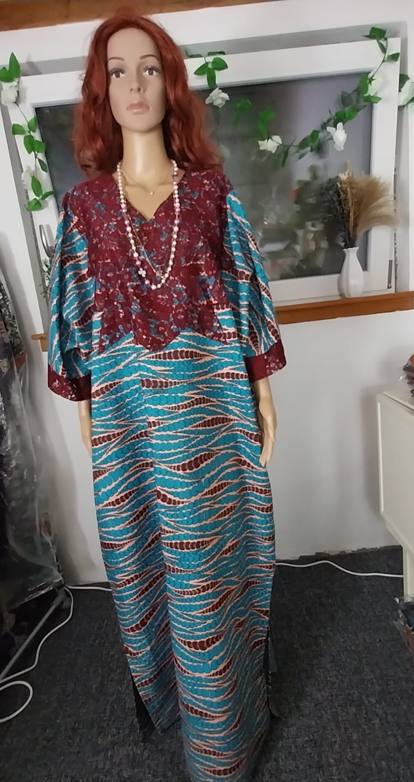 Ankara print dress, Ankara Bubu maxi dress, Ankara long dress, Ankara Maxi kaftan, Long Kaftan Dress. Long Bubu dress.Full-length dress