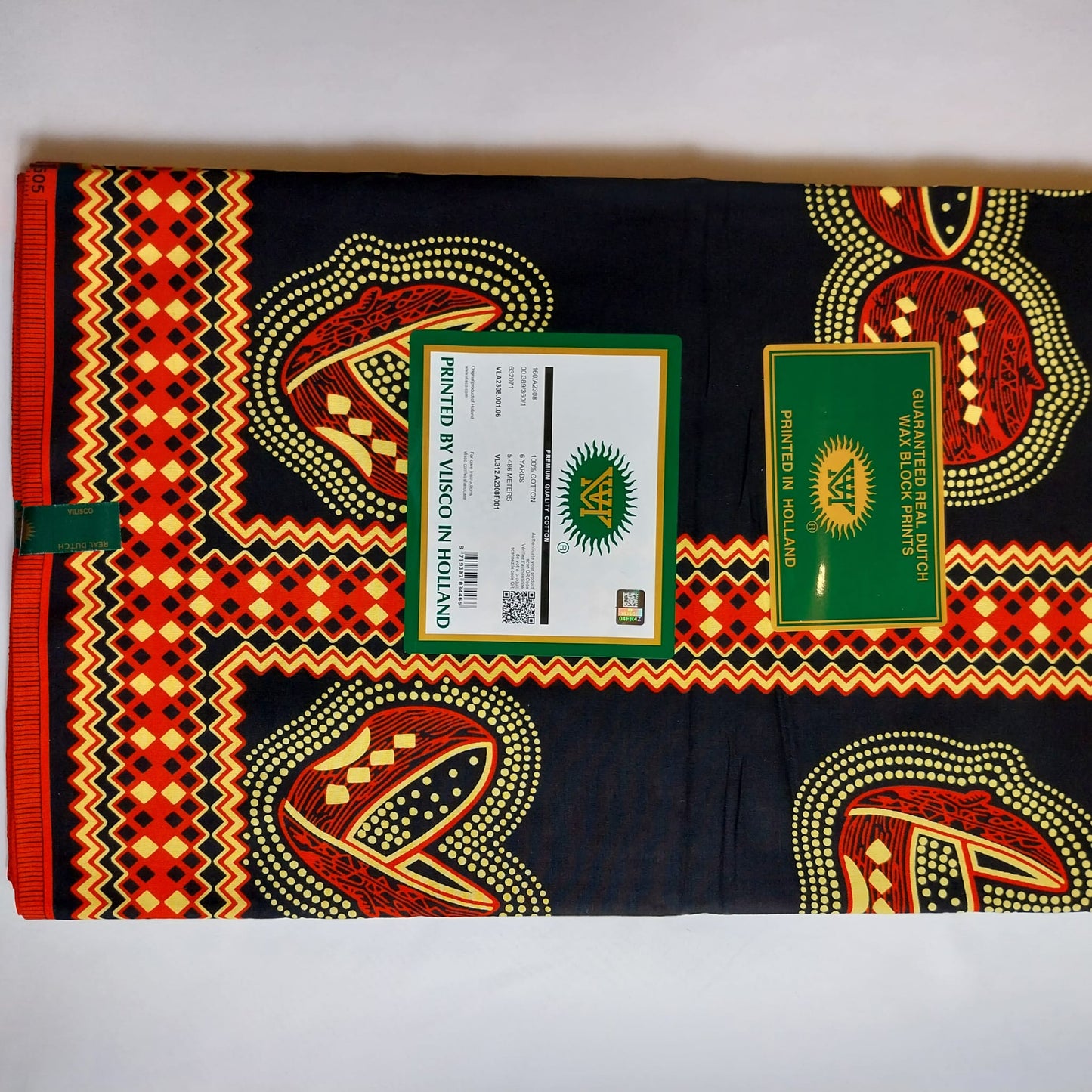 Vlisco Hollandaise, African Ankara Fabric, 100% cotton Fabric , 6 yards Ankara wax, Ankara Fabric, Great Quality Ankara Fabric, Guaranteed printed Wax.