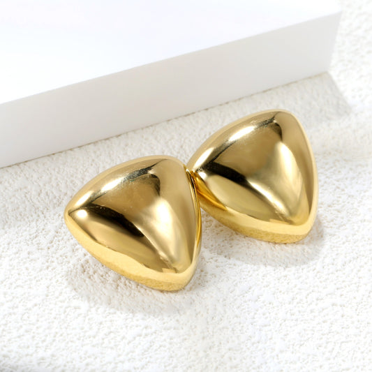 Gold Chunky bold stud earrings