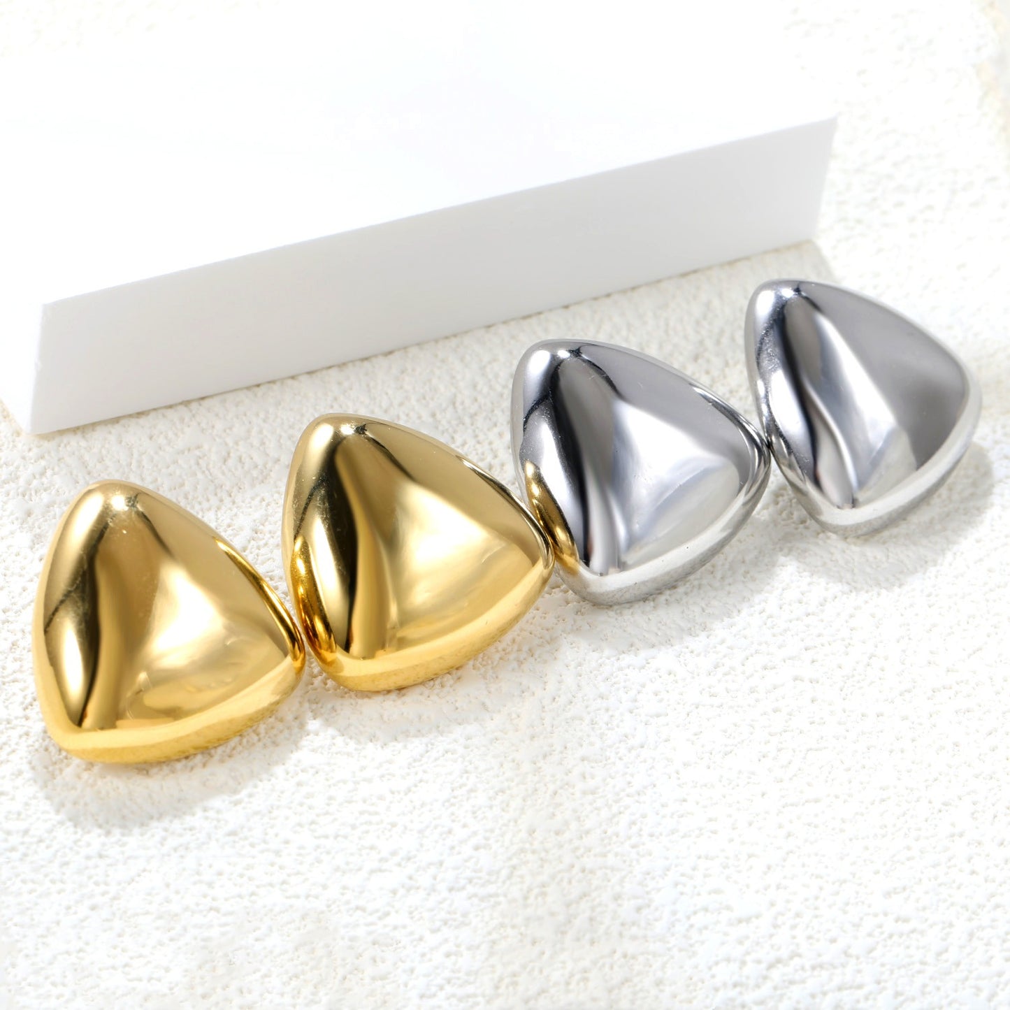 Gold Chunky bold stud earrings