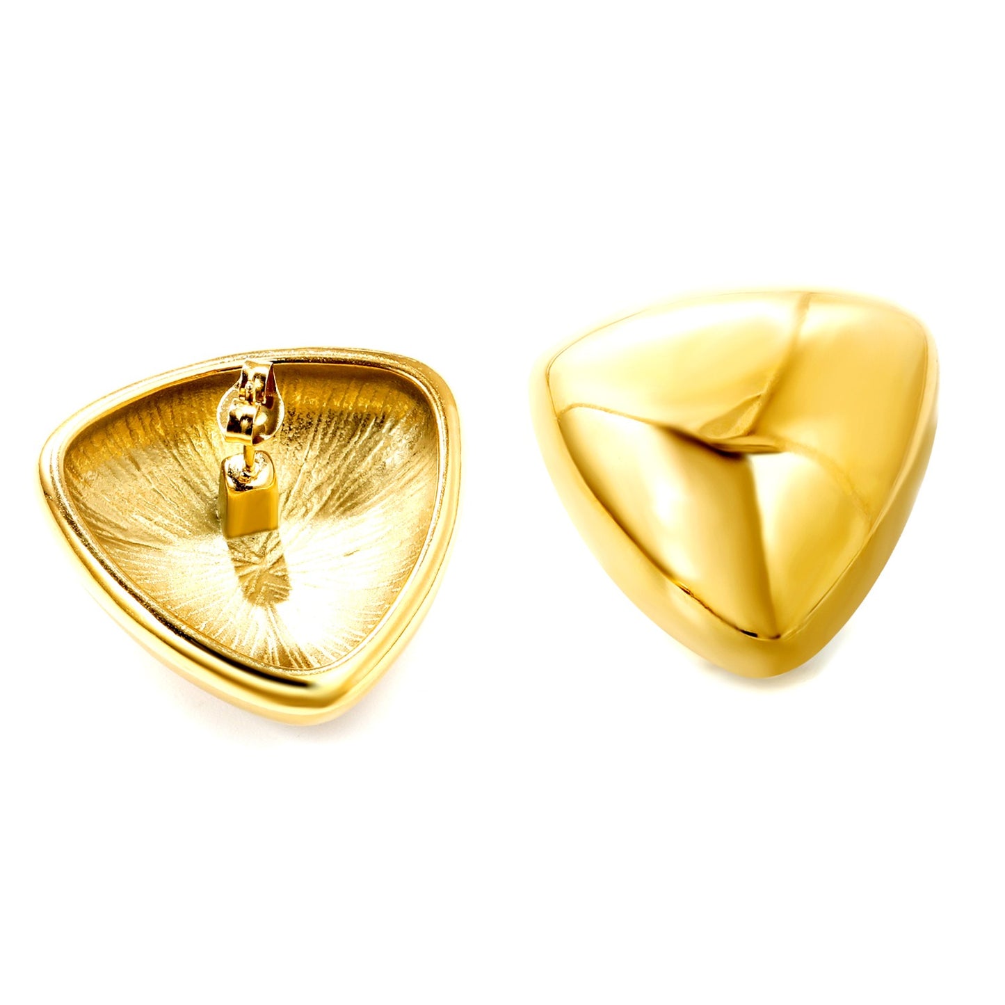 Gold Chunky bold stud earrings
