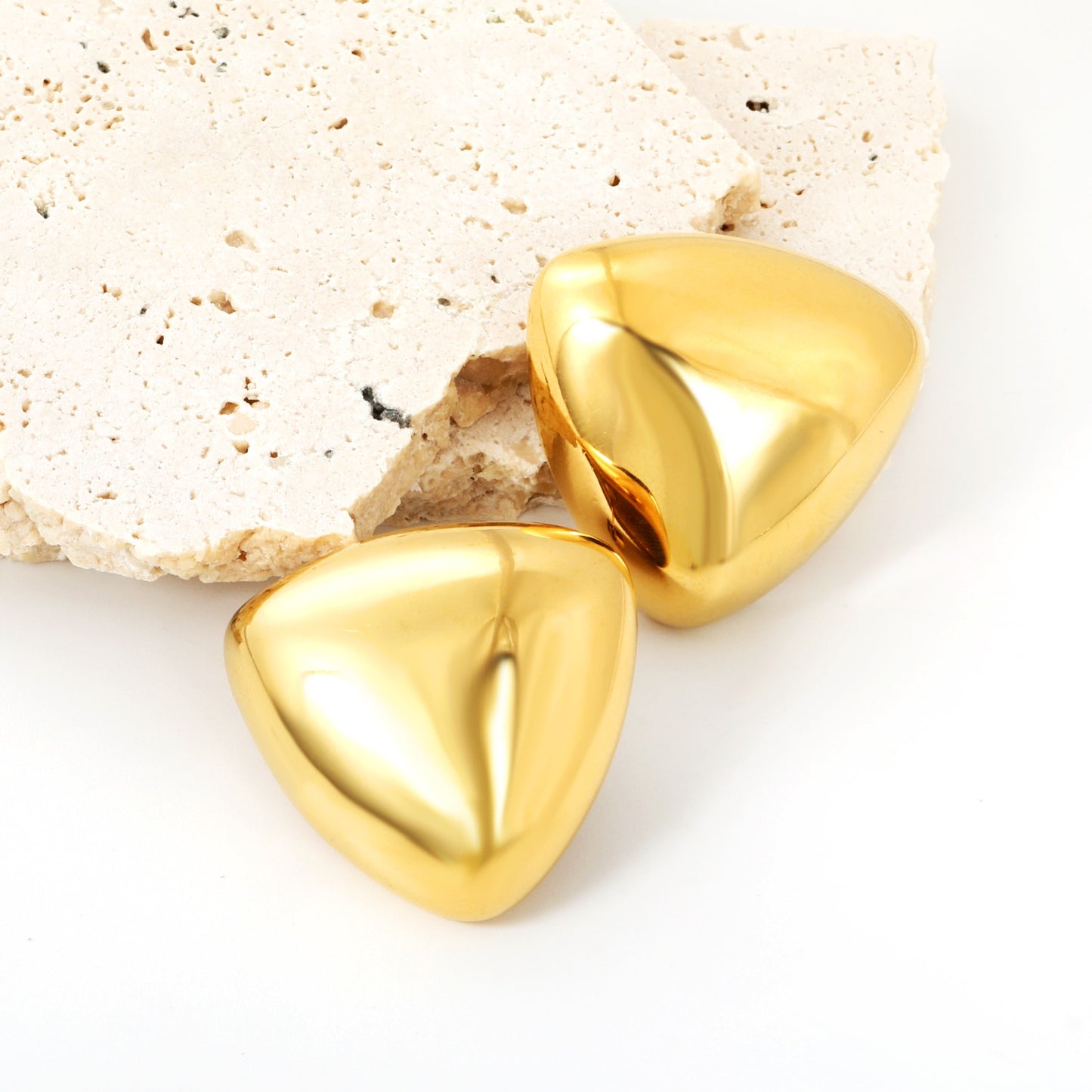 Gold Chunky bold stud earrings