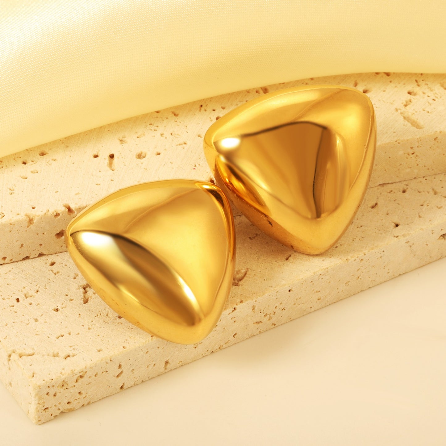 Gold Chunky bold stud earrings