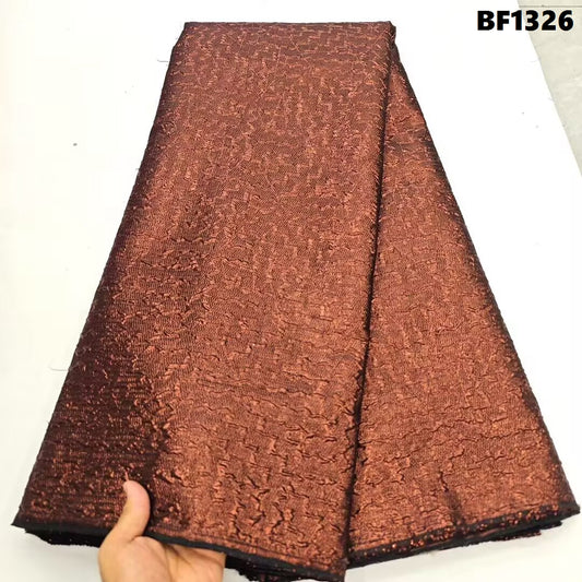 Brocade Fabric for sewing dresses, wedding dress, skirt and Blouse, also for sewing Men wears. 5 yards.