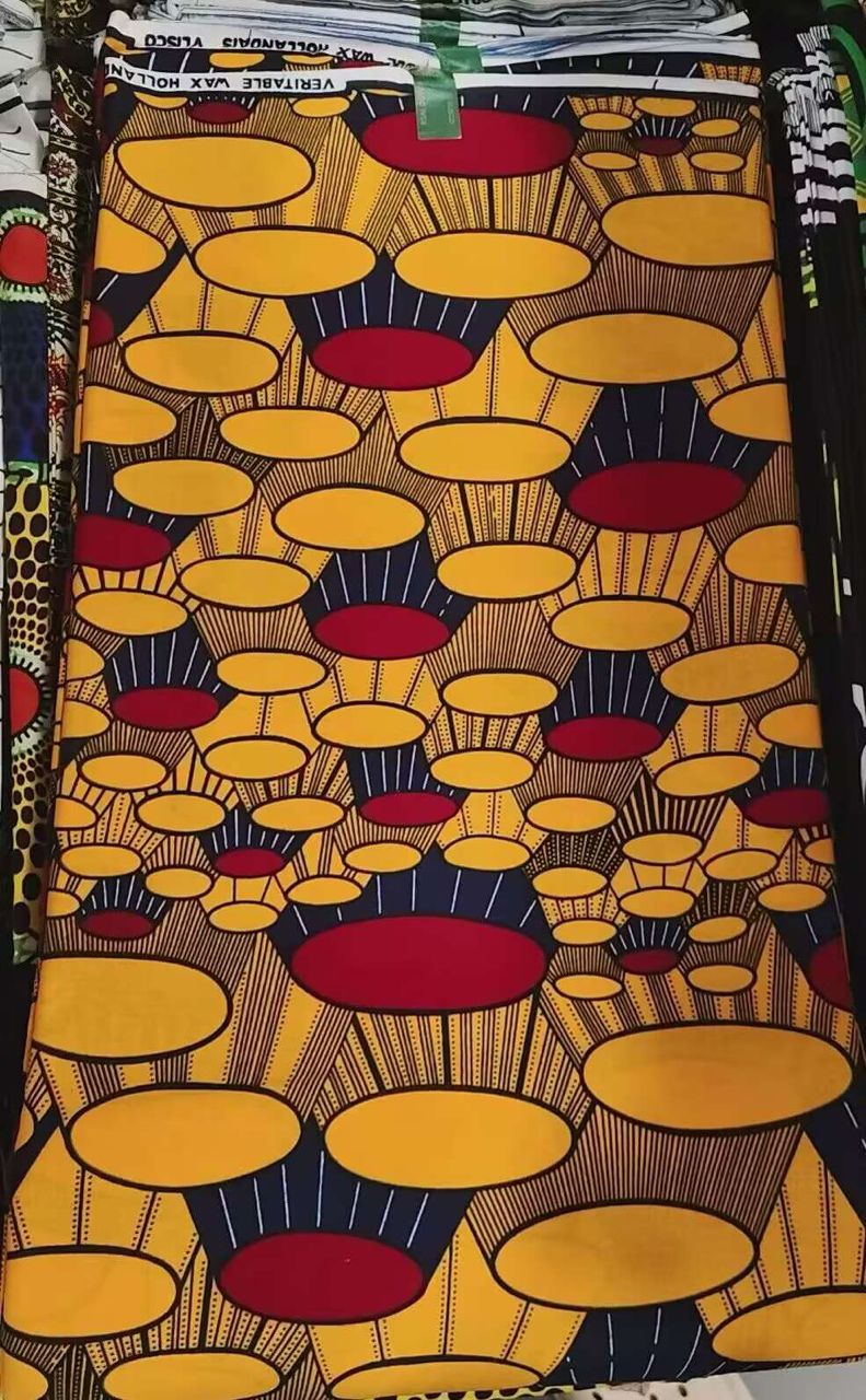 Hollandaise Vlisco. African Ankara Fabric, 100% cotton Fabric , 6 yards Ankara wax, Ankara Fabric, Great Quality Ankara Fabric, Guaranteed printed Wax.