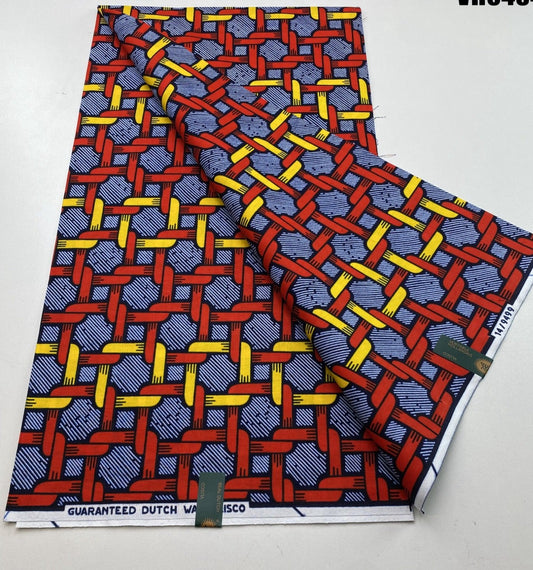 Hollandaise Vlisco. African Ankara Fabric, 100% cotton Fabric , 6 yards Ankara wax, Ankara Fabric, Great Quality Ankara Fabric, Guaranteed printed Wax.