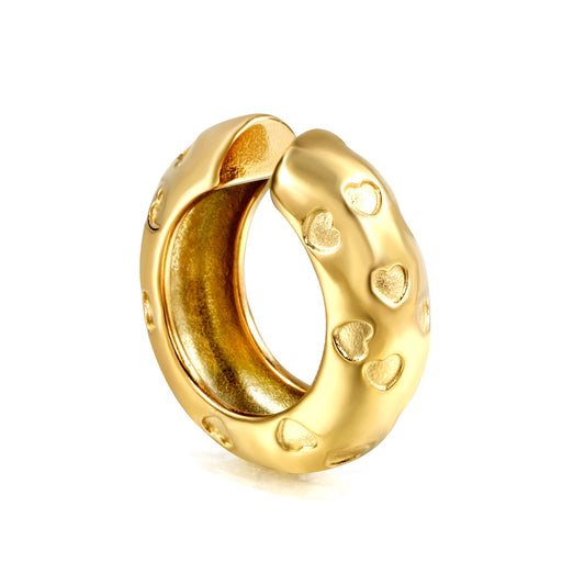 Cuffs with heart designs all over