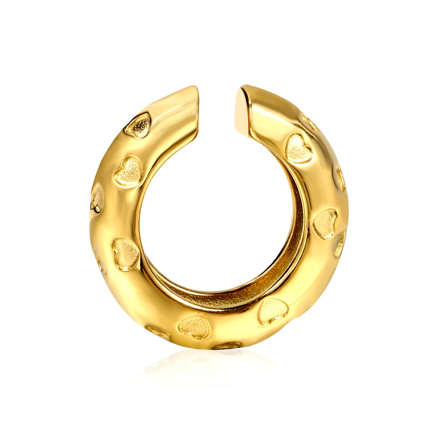 Cuffs with heart designs all over