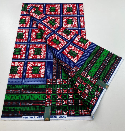 Hollandaise Vlisco. African Ankara Fabric, 100% cotton Fabric , 6 yards Ankara wax, Ankara Fabric, Great Quality Ankara Fabric, Guaranteed printed Wax.