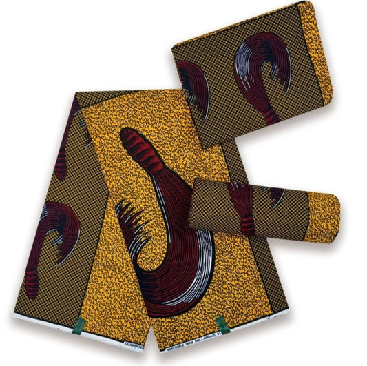 Hollandaise Vlisco. African Ankara Fabric, 100% cotton Fabric , 6 yards Ankara wax, Ankara Fabric, Great Quality Ankara Fabric, Guaranteed printed Wax.