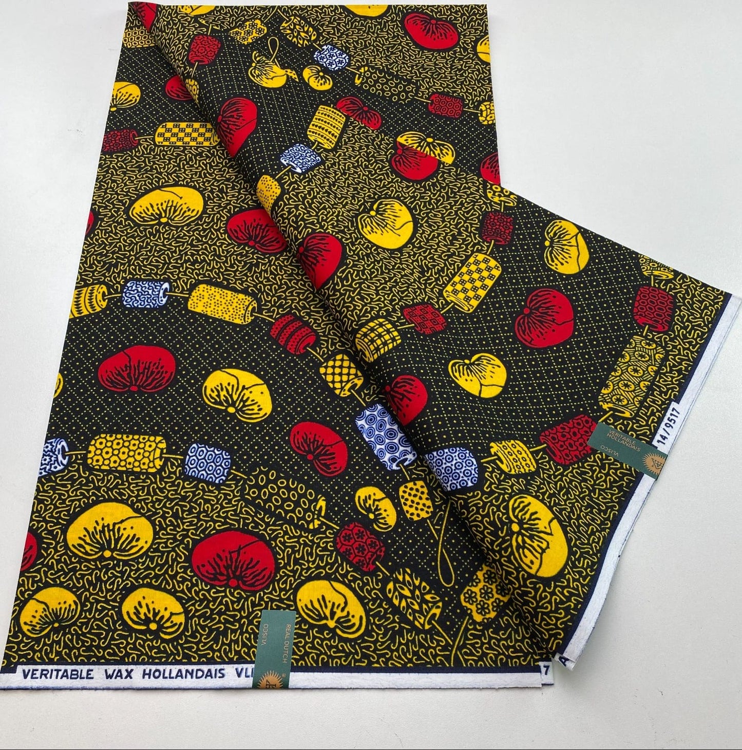 Hollandaise Vlisco. African Ankara Fabric, 100% cotton Fabric , 6 yards Ankara wax, Ankara Fabric, Great Quality Ankara Fabric, Guaranteed printed Wax.