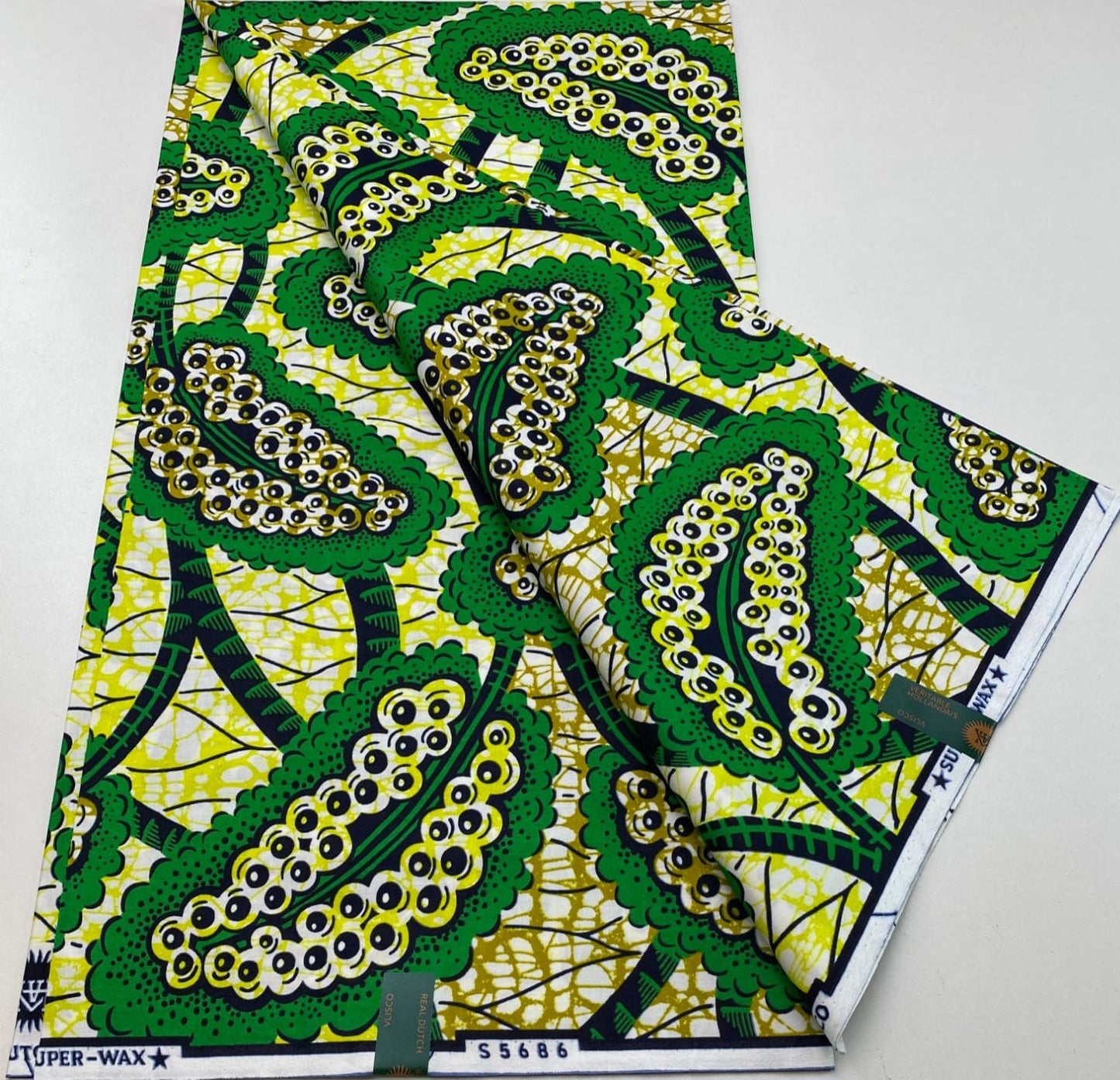 Hollandaise Vlisco. African Ankara Fabric, 100% cotton Fabric , 6 yards Ankara wax, Ankara Fabric, Great Quality Ankara Fabric, Guaranteed printed Wax.