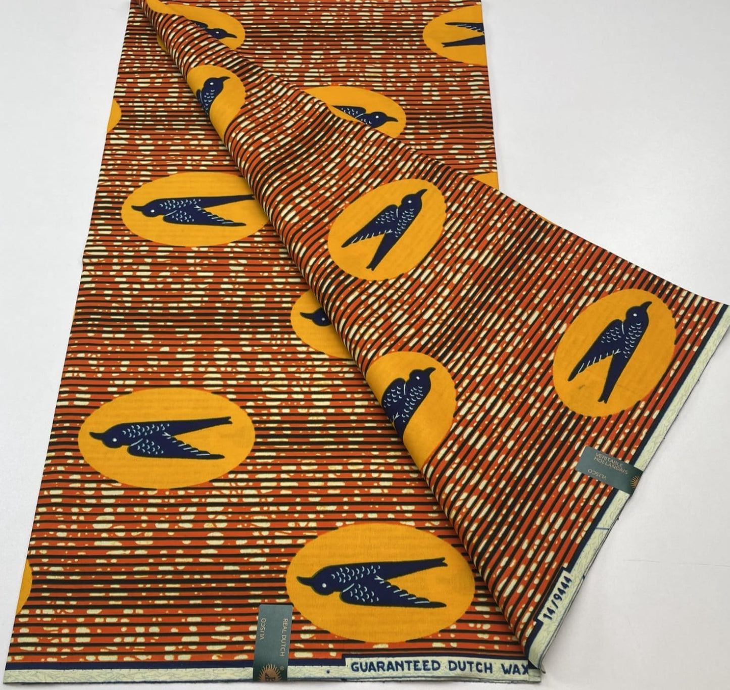 Hollandaise Vlisco. African Ankara Fabric, 100% cotton Fabric , 6 yards Ankara wax, Ankara Fabric, Great Quality Ankara Fabric, Guaranteed printed Wax.