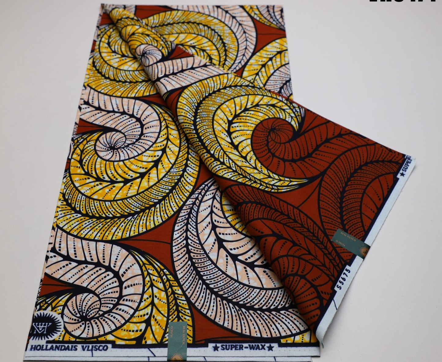 Hollandaise Vlisco. African Ankara Fabric, 100% cotton Fabric , 6 yards Ankara wax, Ankara Fabric, Great Quality Ankara Fabric, Guaranteed printed Wax.