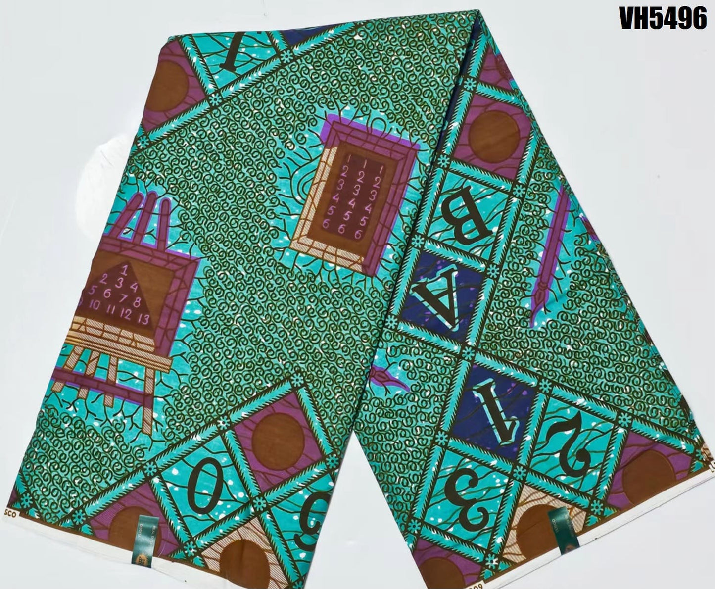 Hollandaise Vlisco, African Ankara Fabric, 100% cotton Fabric , 6 yards Ankara wax, Ankara Fabric, Great Quality Ankara Fabric, Guaranteed printed Wax.