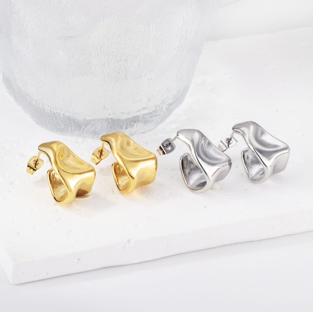 Waterproof, half hoop, Gold Plated, Earrings, Hypoallergenic, Non-Tarnish, Jewelry, gifts for her, minimalist, Gifts, personalised gifts,