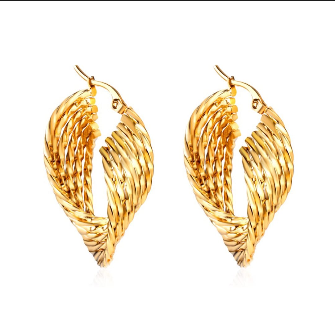 Waterproof, hoop earrings, Gold Plated, Earrings, Hypoallergenic, Non-Tarnish, Jewelry, gifts for her, minimalist, Gifts, stainless steel