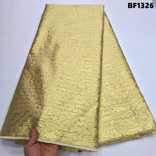 Brocade Fabric for sewing dresses, wedding dress, skirt and Blouse, also for sewing Men wears. 5 yards.