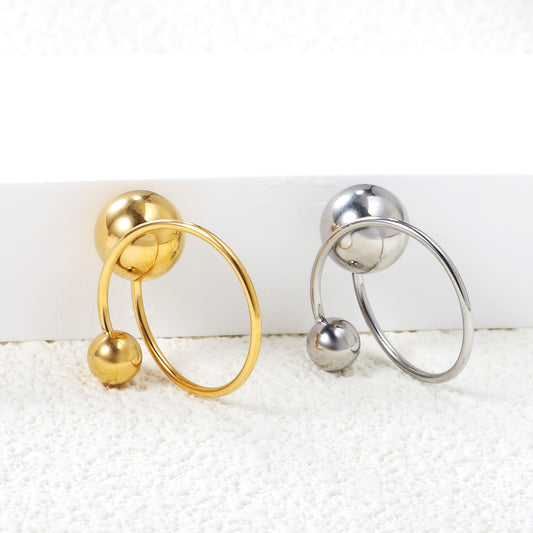 Curly Shaped design with ball on each sides