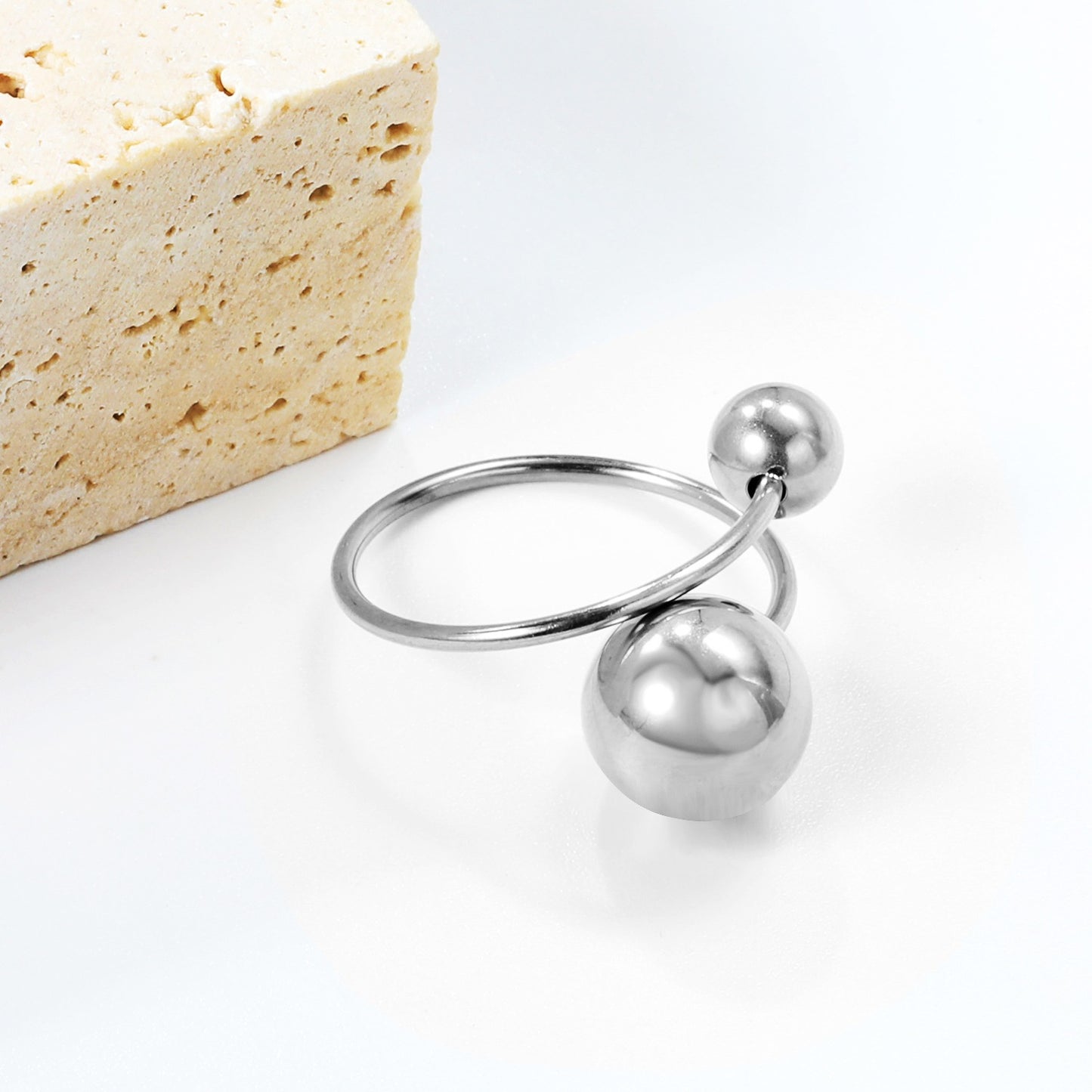 Curly Shaped design with ball on each sides